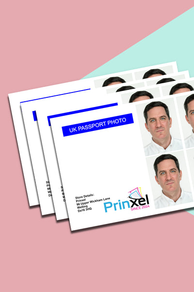 UK Passport Photo Printing - 1 Set (4 Pictures)